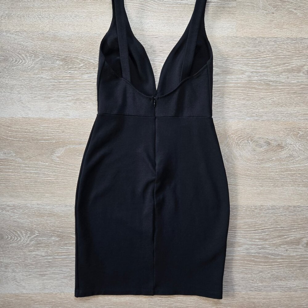Lulus Perfect Little Black Bodycon Dress Size Small, V-Neck, Fitted Mini - Picture 7 of 17
